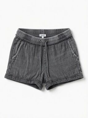 Splendid Washed Gray Drawstring Lounge Shorts XS